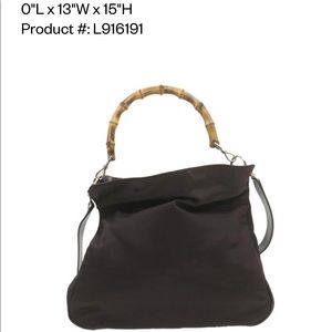 Authentic Gucci Bamboo with Shoulder Strap 2 way in Excellent Condition